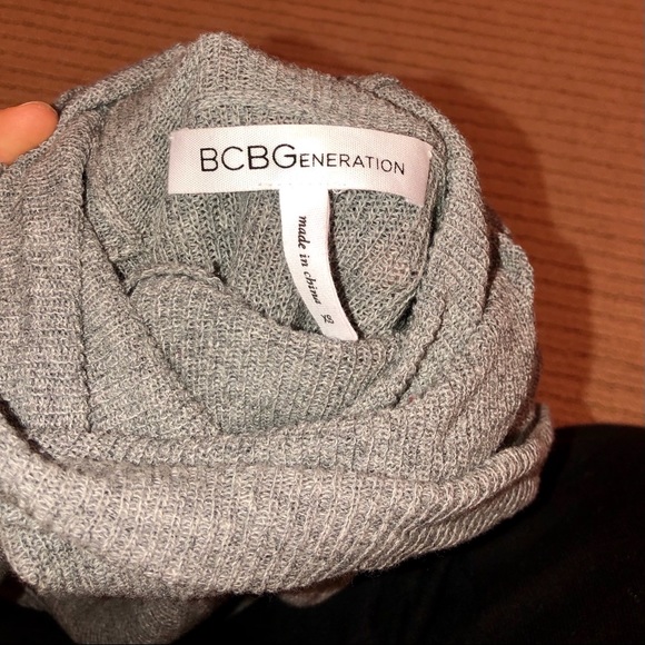 BCBGeneration Turtleneck Cold Shoulder Sweater - Picture 5 of 5